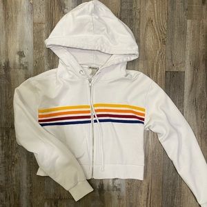 FOREVER 21 cropped zip up